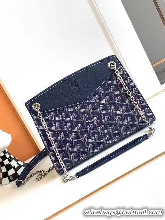 ​Sophisticated Goyard Rouette Mini Tote Bag 8819 Navy Blue