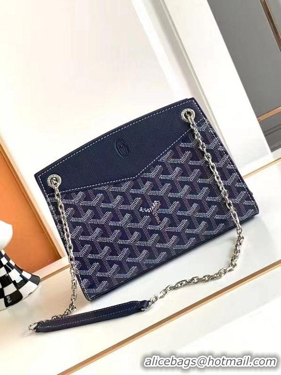 ​Sophisticated Goyard Rouette Mini Tote Bag 8819 Navy Blue