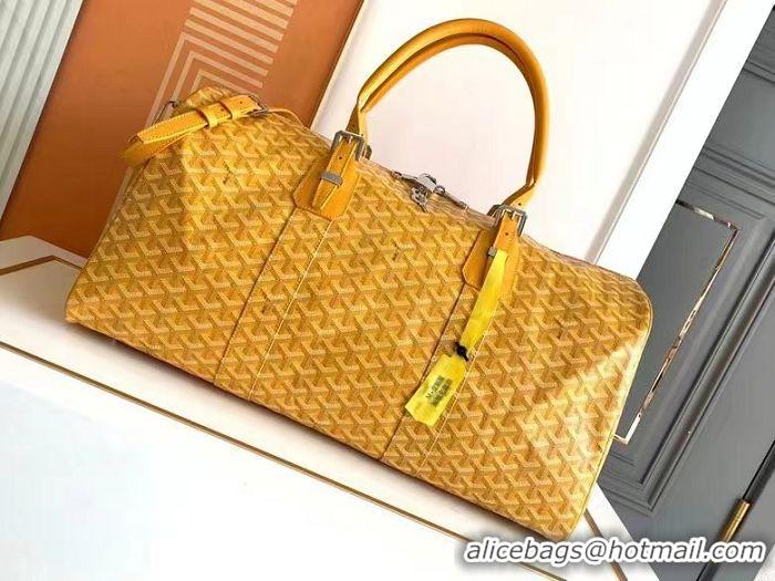 Sumptuous Discount Goyard Croisiere 50cm Travel Bag 8027 Yellow