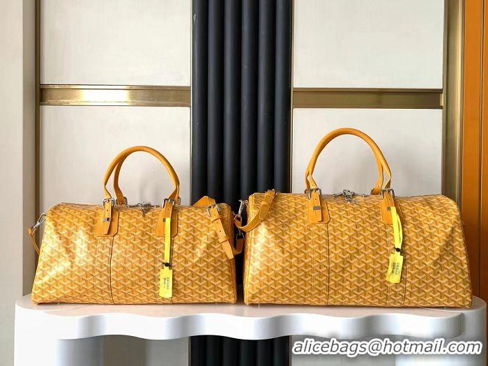 Sumptuous Discount Goyard Croisiere 50cm Travel Bag 8027 Yellow