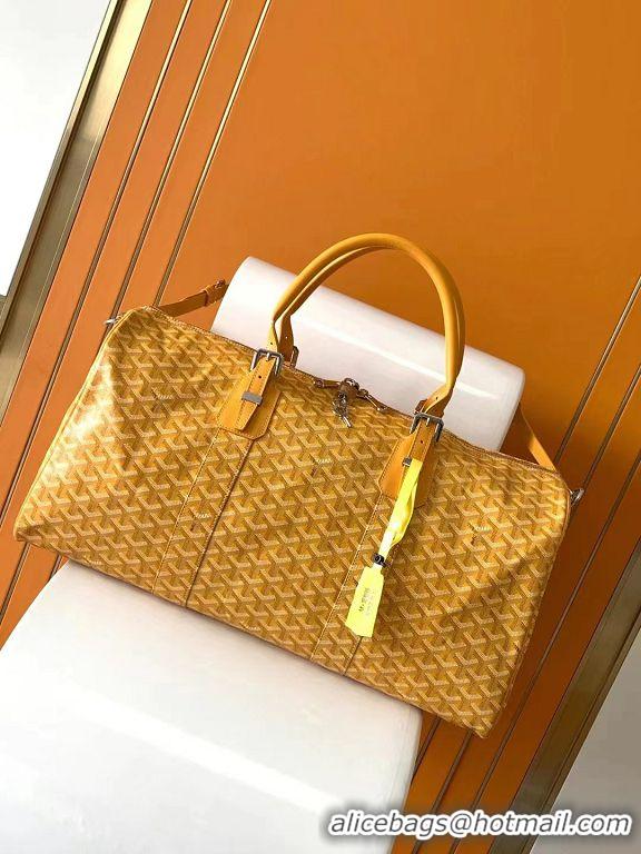 Sumptuous Discount Goyard Croisiere 50cm Travel Bag 8027 Yellow