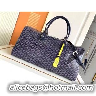 Luxury Cheap Goyard Croisiere 50cm Travel Bag 8027 Navy Blue