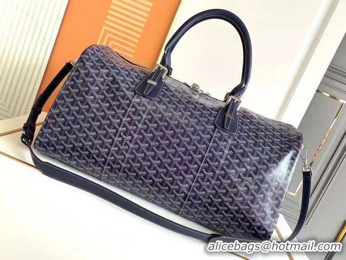 Luxury Cheap Goyard Croisiere 50cm Travel Bag 8027 Navy Blue