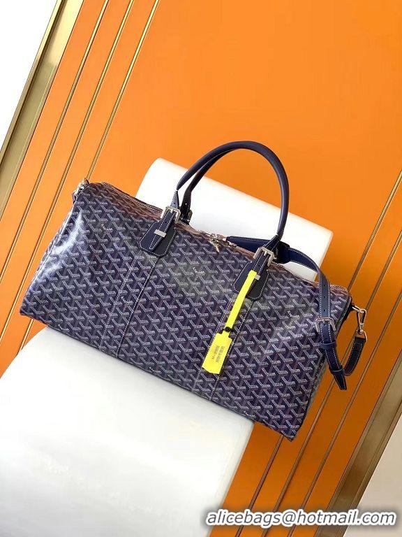 Luxury Cheap Goyard Croisiere 50cm Travel Bag 8027 Navy Blue