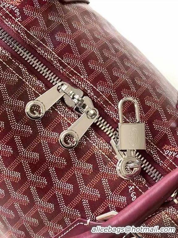 Famous Brand Goyard Croisiere 50cm Travel Bag 8027 Burgundy