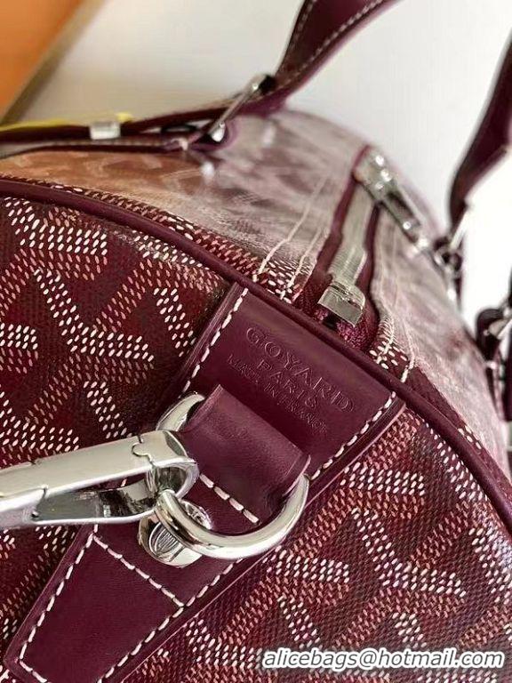 Famous Brand Goyard Croisiere 50cm Travel Bag 8027 Burgundy