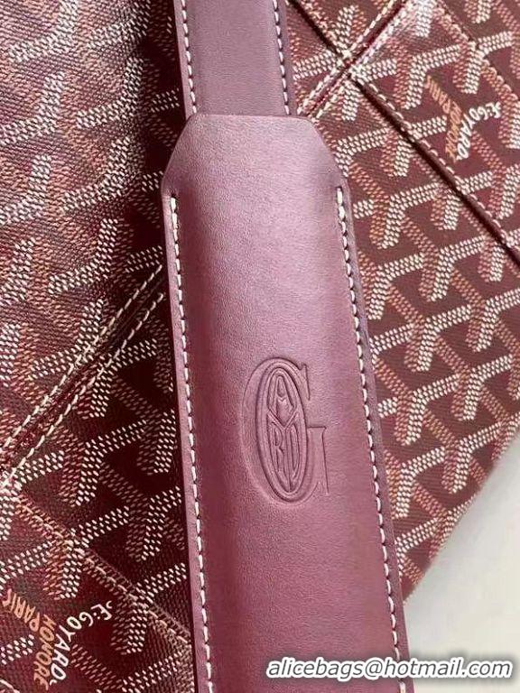 Famous Brand Goyard Croisiere 50cm Travel Bag 8027 Burgundy