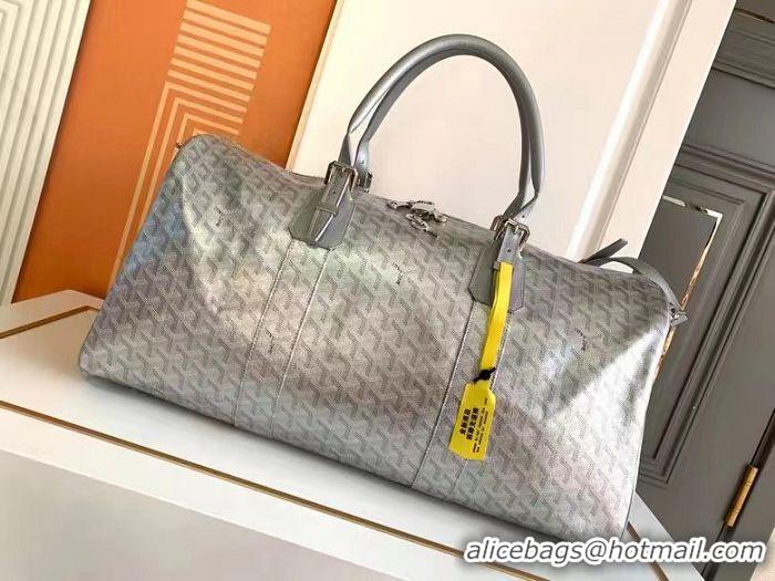 Luxury Classic Goyard Croisiere 50cm Travel Bag 8027 Silver