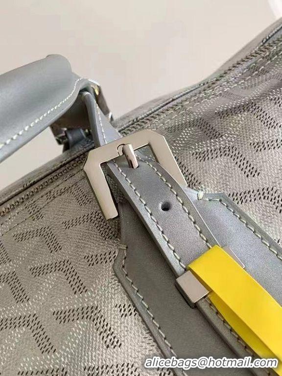 Luxury Classic Goyard Croisiere 50cm Travel Bag 8027 Silver