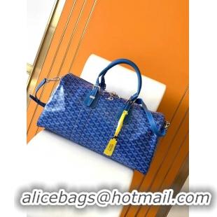 Inexpensive Goyard Croisiere 45cm Travel Bag 8026 Light Blue