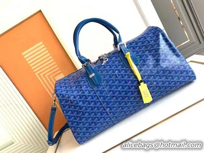 Inexpensive Goyard Croisiere 45cm Travel Bag 8026 Light Blue