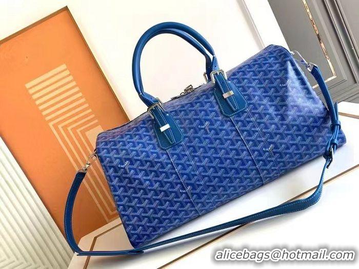 Inexpensive Goyard Croisiere 45cm Travel Bag 8026 Light Blue