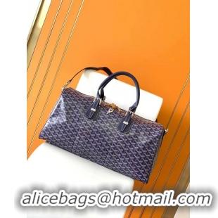 Top Grade Goyard Croisiere 45cm Travel Bag 8026 Navy Blue