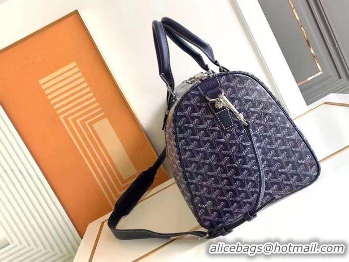 Top Grade Goyard Croisiere 45cm Travel Bag 8026 Navy Blue