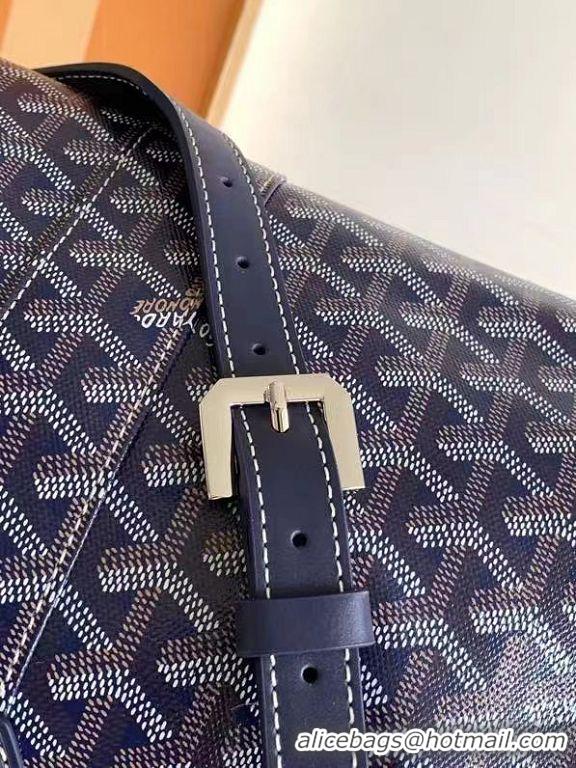 Top Grade Goyard Croisiere 45cm Travel Bag 8026 Navy Blue