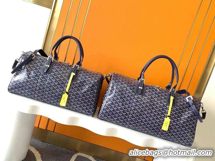 Top Grade Goyard Croisiere 45cm Travel Bag 8026 Navy Blue