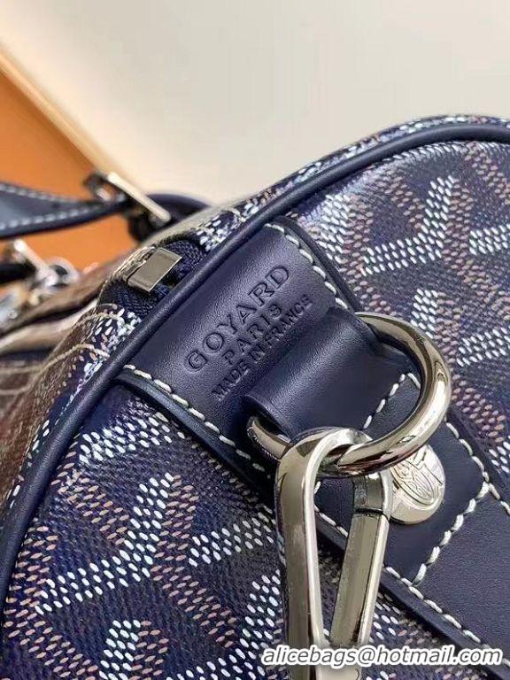 Top Grade Goyard Croisiere 45cm Travel Bag 8026 Navy Blue