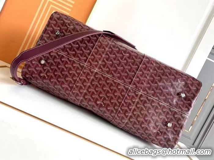 Free Shipping Goyard Croisiere 45cm Travel Bag 8026 Burgundy