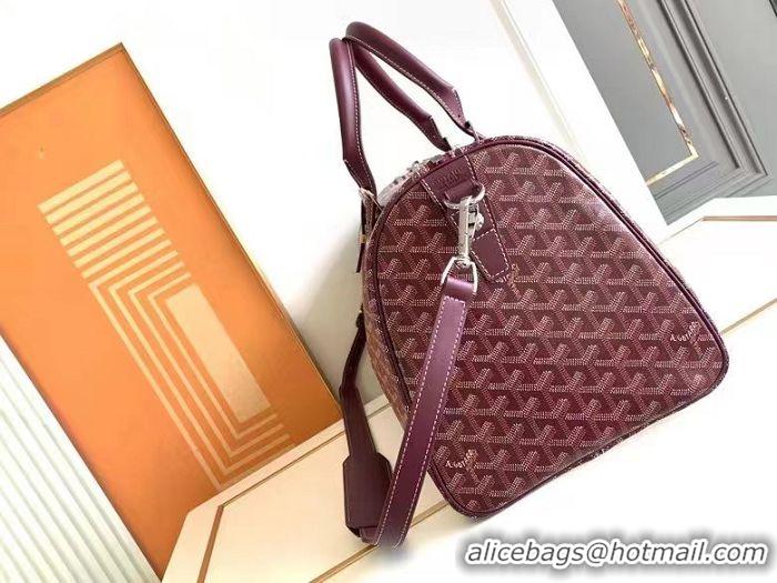 Free Shipping Goyard Croisiere 45cm Travel Bag 8026 Burgundy