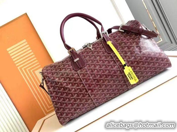 Free Shipping Goyard Croisiere 45cm Travel Bag 8026 Burgundy