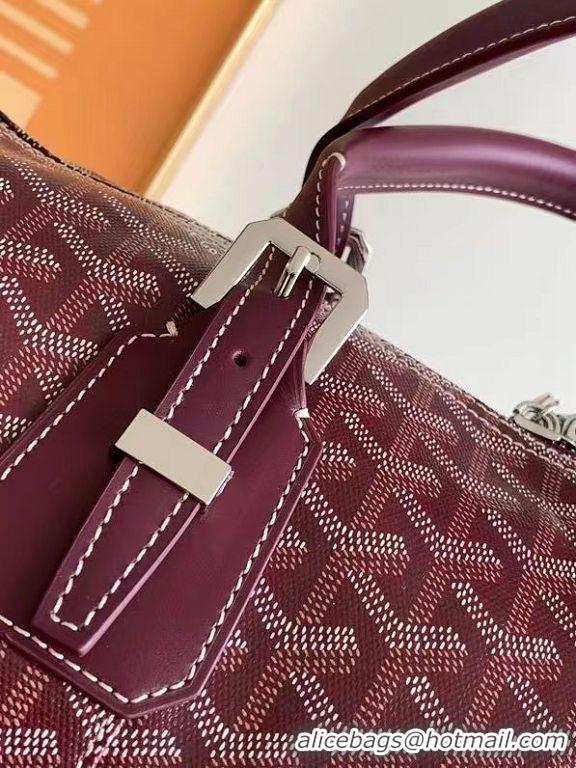 Free Shipping Goyard Croisiere 45cm Travel Bag 8026 Burgundy