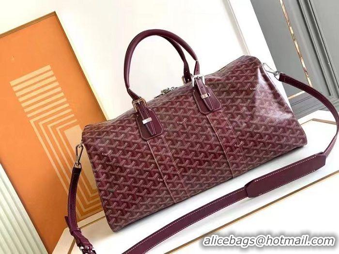 Free Shipping Goyard Croisiere 45cm Travel Bag 8026 Burgundy