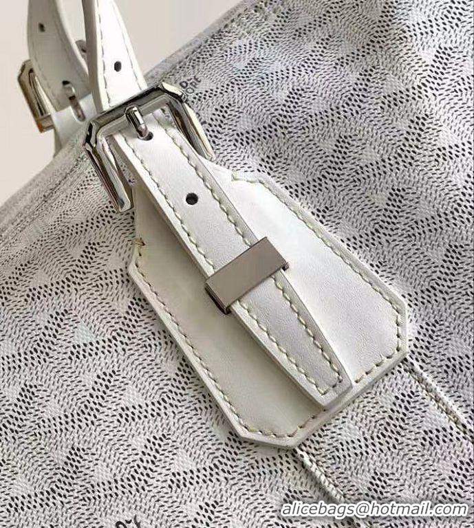 Affordable Price Goyard Croisiere 45cm Travel Bag 8026 White