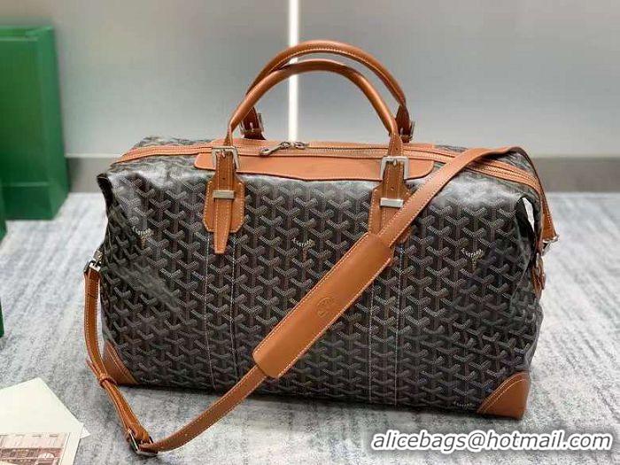 Trendy Design Goyard Boeing Weekend Travel Bag 8952 Black And Tan