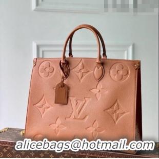 Promotional Louis Vuitton in Giant Monogram Leather OnTheGo MM M45982 Cognac Brown