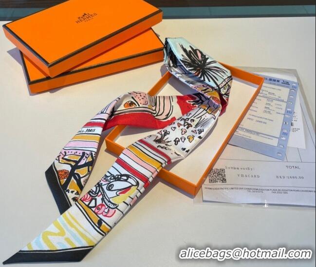 Good Taste Hermes Silk Bandeau Scarf H0311 Black 2023