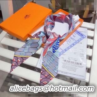 Most Popular Hermes Tree Of Song Silk Bandeau Scarf 6x85cm H8018 Pink 2023