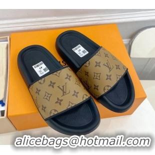 Purchase Louis Vuitton Monogram Reverse Canvas Slide Sandals 809070