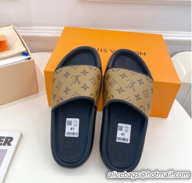 Purchase Louis Vuitton Monogram Reverse Canvas Slide Sandals 809070