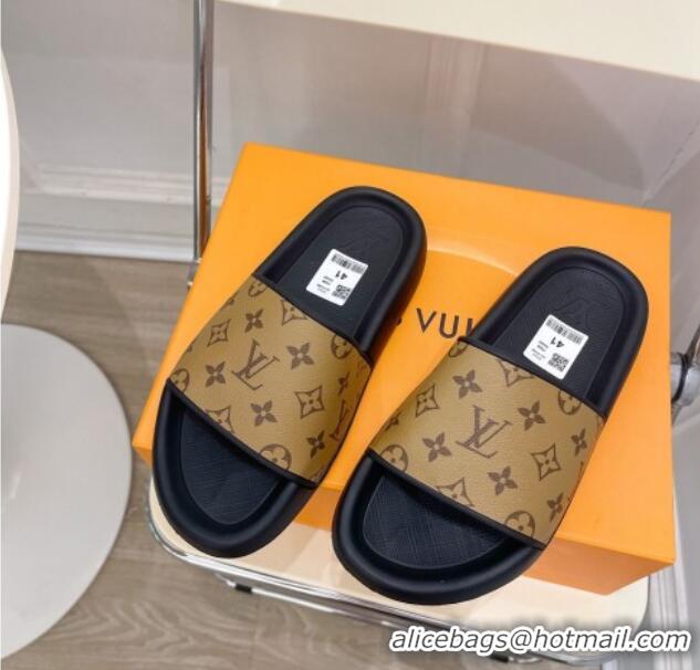 Purchase Louis Vuitton Monogram Reverse Canvas Slide Sandals 809070