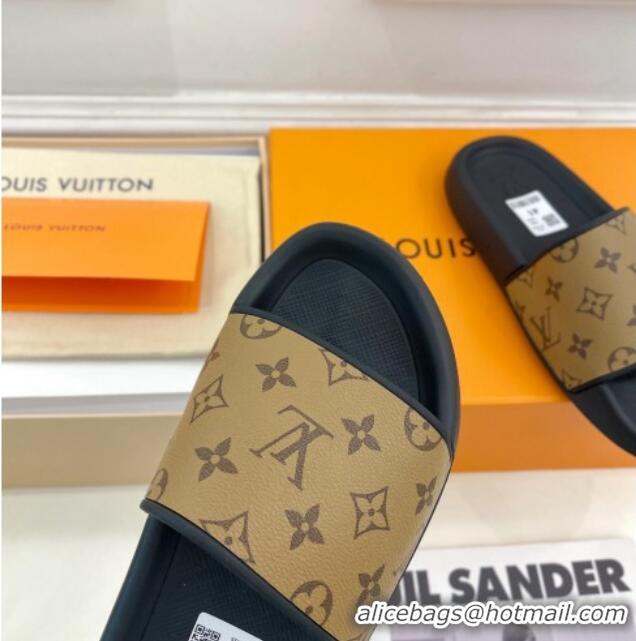 Purchase Louis Vuitton Monogram Reverse Canvas Slide Sandals 809070