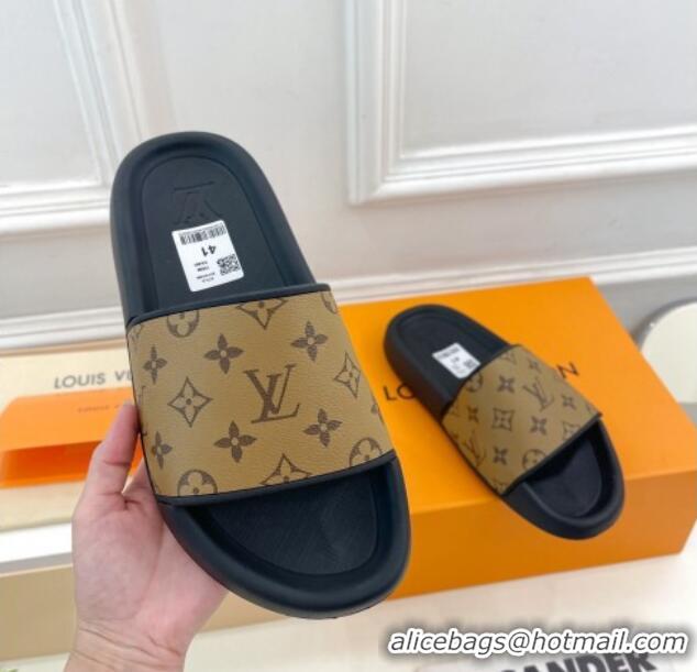 Purchase Louis Vuitton Monogram Reverse Canvas Slide Sandals 809070