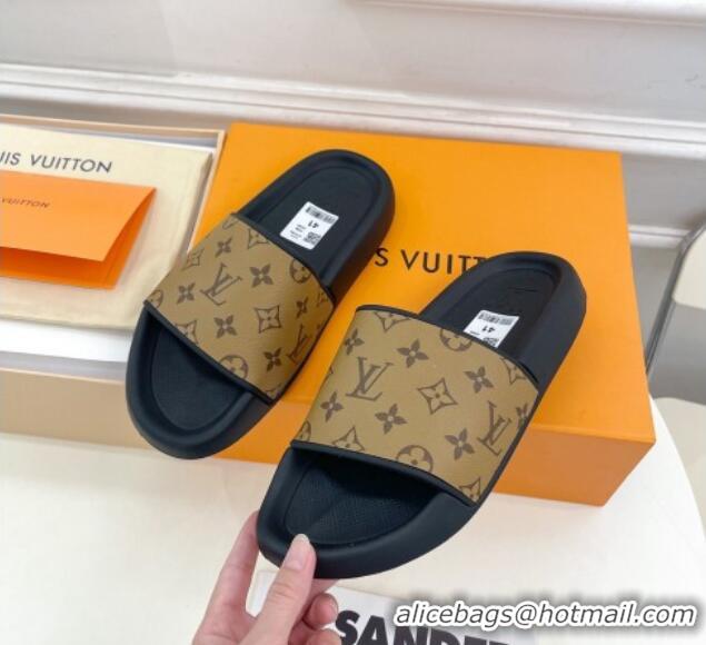 Purchase Louis Vuitton Monogram Reverse Canvas Slide Sandals 809070