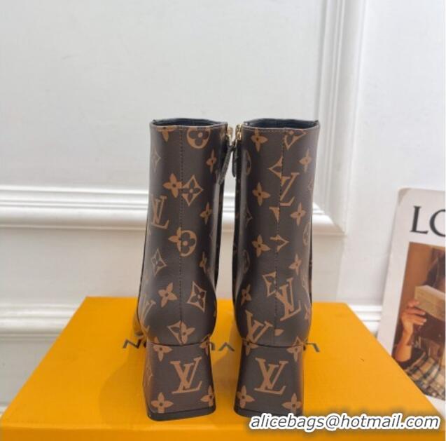 Discount Louis Vuitton Shake Heel Ankle Boots 5.5cm in Monogram Canvas 821043