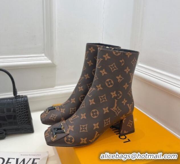 Discount Louis Vuitton Shake Heel Ankle Boots 5.5cm in Monogram Canvas 821043