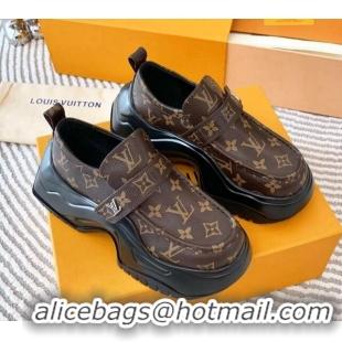 Stylish Louis Vuitton LV Archlight 2.0 Platform Loafers in Monogram Canvas 821046