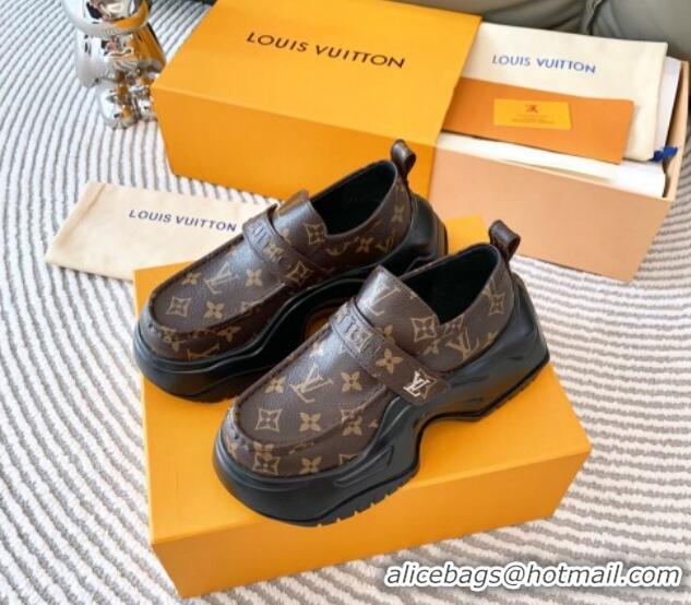 Stylish Louis Vuitton LV Archlight 2.0 Platform Loafers in Monogram Canvas 821046