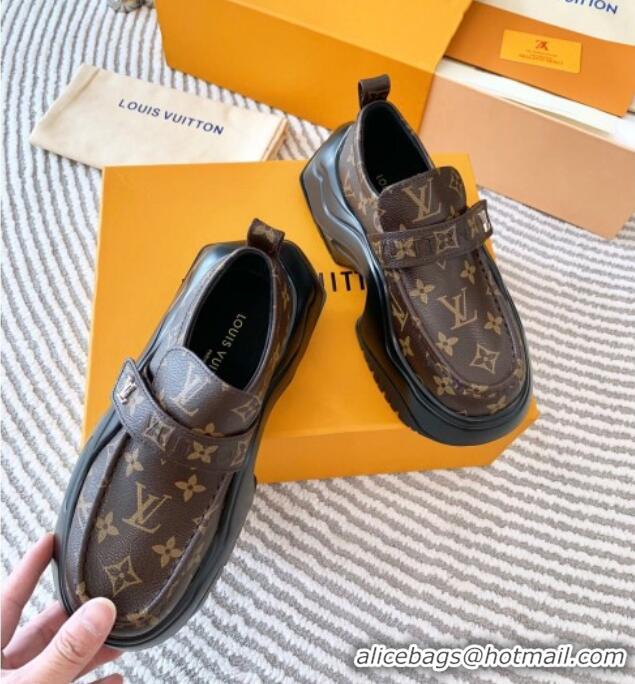 Stylish Louis Vuitton LV Archlight 2.0 Platform Loafers in Monogram Canvas 821046