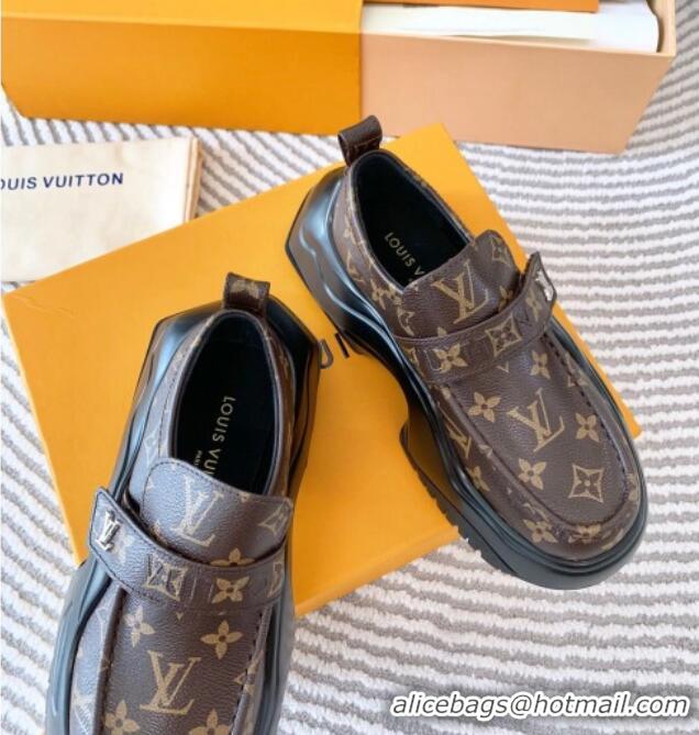 Stylish Louis Vuitton LV Archlight 2.0 Platform Loafers in Monogram Canvas 821046