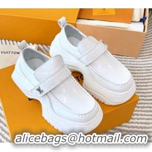 Sophisticated Louis Vuitton LV Archlight 2.0 Platform Loafers in Glazed Leather White 821047