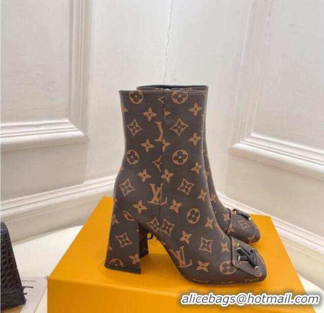 Low Price Louis Vuitton Shake Heel Ankle Boots 9cm in Monogram Canvas 831038