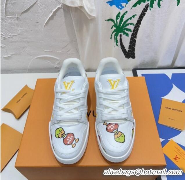 Trendy Design Louis Vuitton LV Trainer Sneakers in Nigo Printed Leather White 902086