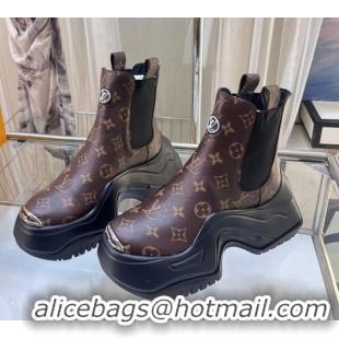 Best Grade Louis Vuitton LV Archlight 2.0 Platform Ankle Boot in Monogram Leather 1AB157