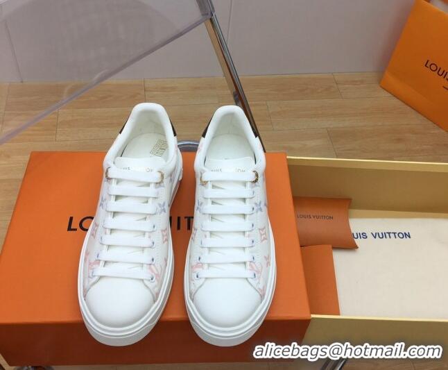 est Price Louis Vuitton Time Out Sneakers in Monogram Leather White/Multicolor 1ABR2K 904040