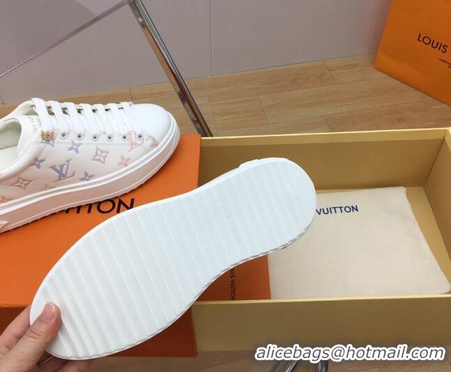 est Price Louis Vuitton Time Out Sneakers in Monogram Leather White/Multicolor 1ABR2K 904040