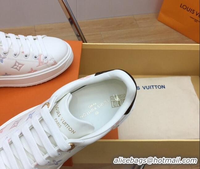 est Price Louis Vuitton Time Out Sneakers in Monogram Leather White/Multicolor 1ABR2K 904040